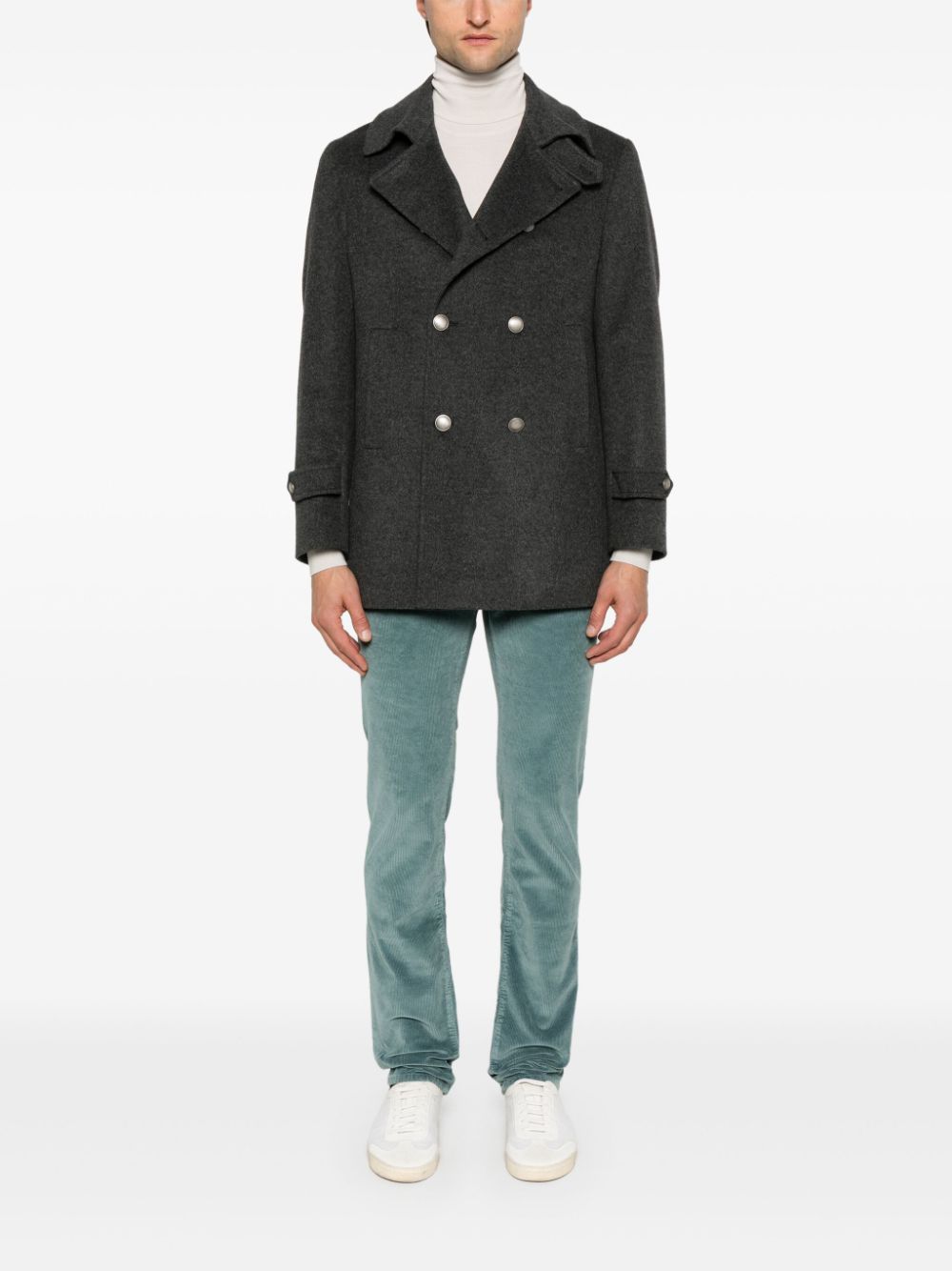 Men Skinny Pants Maison-Kitsune Jacob Cohën Bard Trousers Green