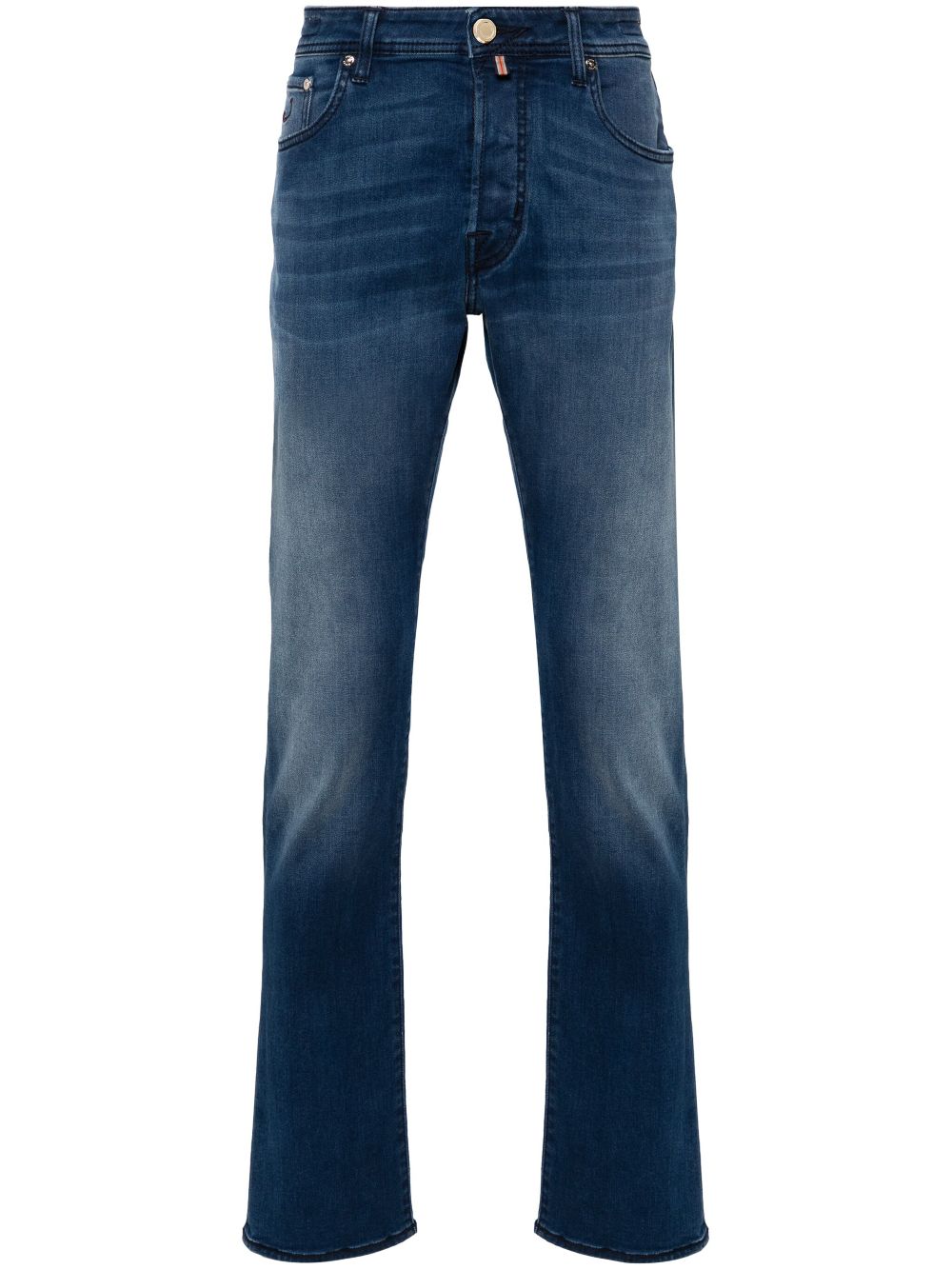 Men Slim-Fit Jeans Maison-Kitsune Jacob Cohën Bard Limited Edition mid-rise slim-fit Jeans Blue