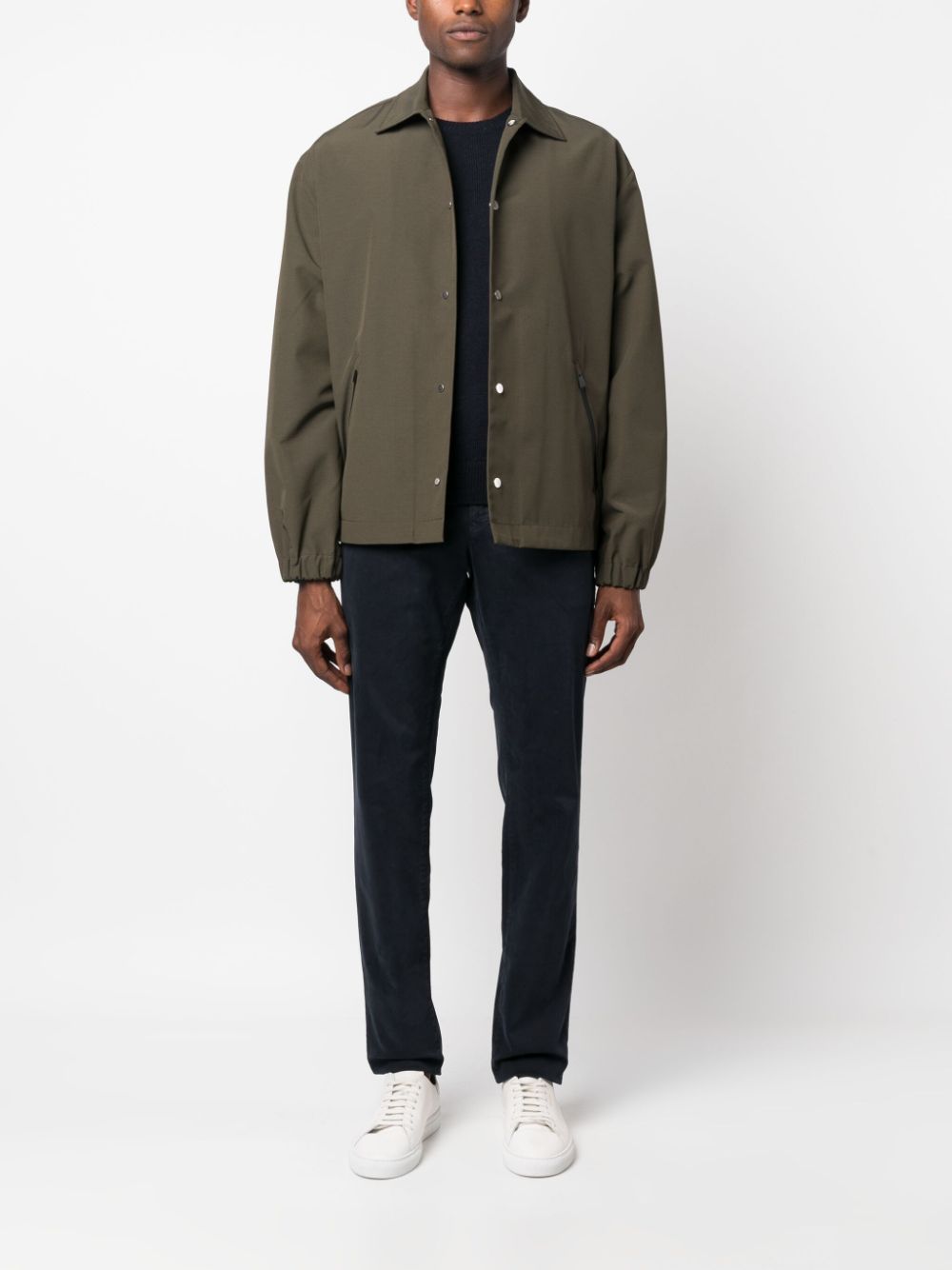 Maison-Kitsune Jacob Cohën slim-cut Chino Trousers Blue Men Chinos