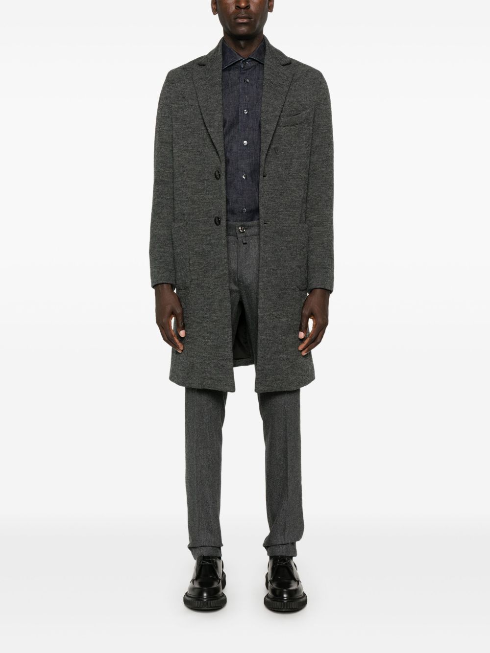 Jacob Cohën Booby Trousers Grey Men Tailored Pants Maison-Kitsune