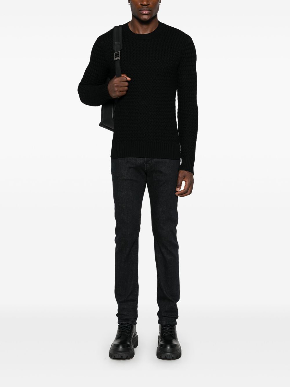 Maison-Kitsune Jacob Cohën Bard Jeans Black Men Slim-Fit Jeans