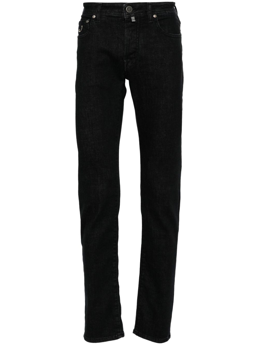 Maison-Kitsune Jacob Cohën Bard Jeans Black Men Slim-Fit Jeans