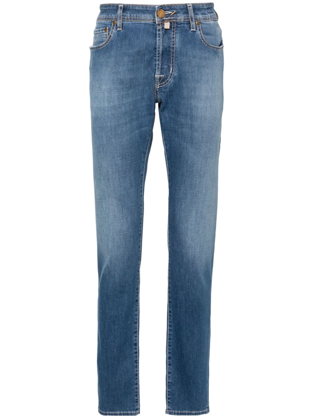 Men Slim-Fit Jeans Maison-Kitsune Jacob Cohën Bard slim-cut Jeans Blue