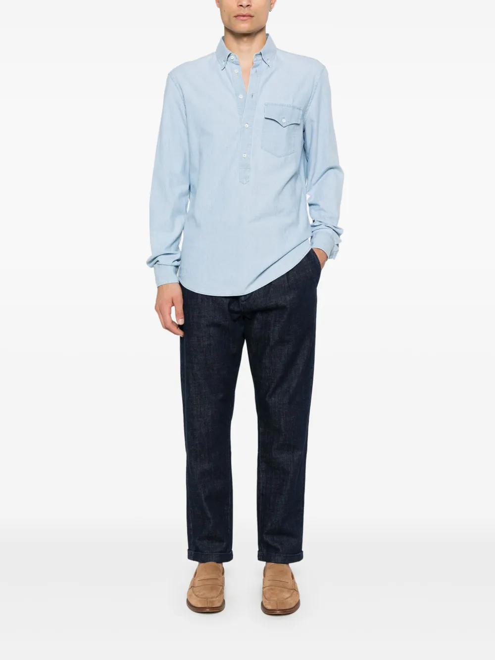 Maison-Kitsune Tapered Jeans Men Jacob Cohën Henry Jeans Blue