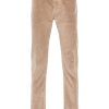 Men Regular-Fit & Straight Leg Pants Maison-Kitsune Jacob Cohën logo-embroidered Corduroy Trousers Neutrals