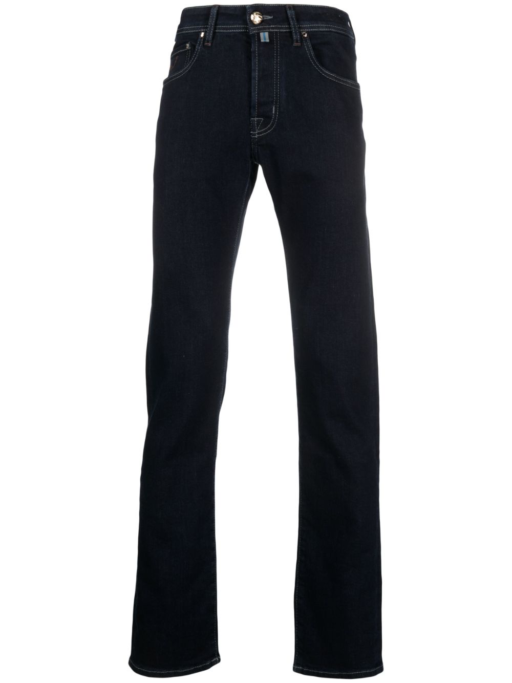 Maison-Kitsune Jacob Cohën low-rise slim-fit Jeans Blue Men Slim-Fit Jeans