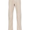 Maison-Kitsune Tapered Pants Men Jacob Cohën Herringbone tapered-leg Trousers Neutrals