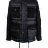 Jacob Cohën drawstring-hem Padded Coat Black Maison-Kitsune Men Down Jackets