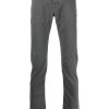 Jacob Cohën scarf-detail five-pocket slim-cut Trousers Grey Maison-Kitsune Men Skinny Pants