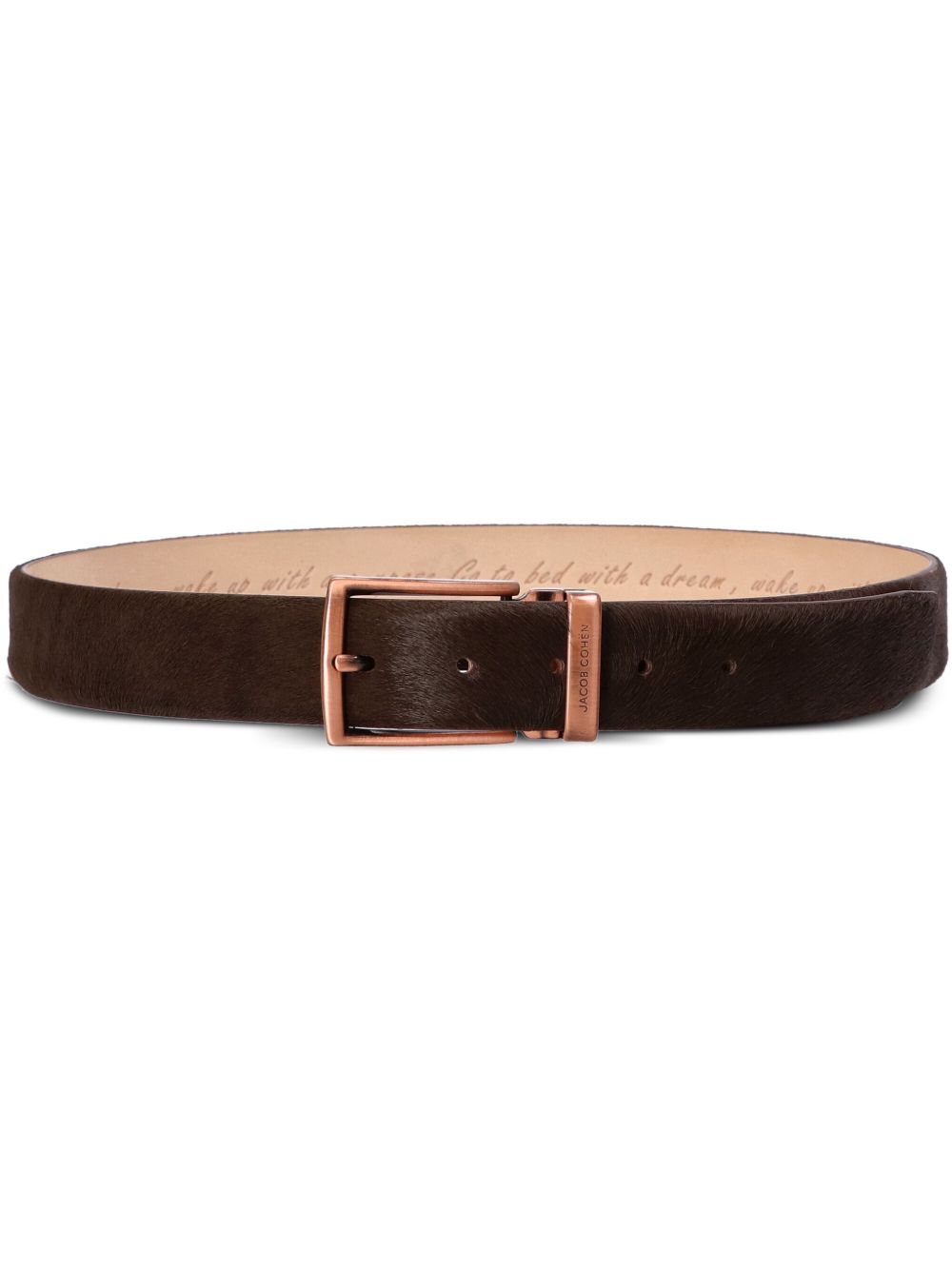 Jacob Cohën Leather Buckle Belt Brown Maison-Kitsune Men Belts