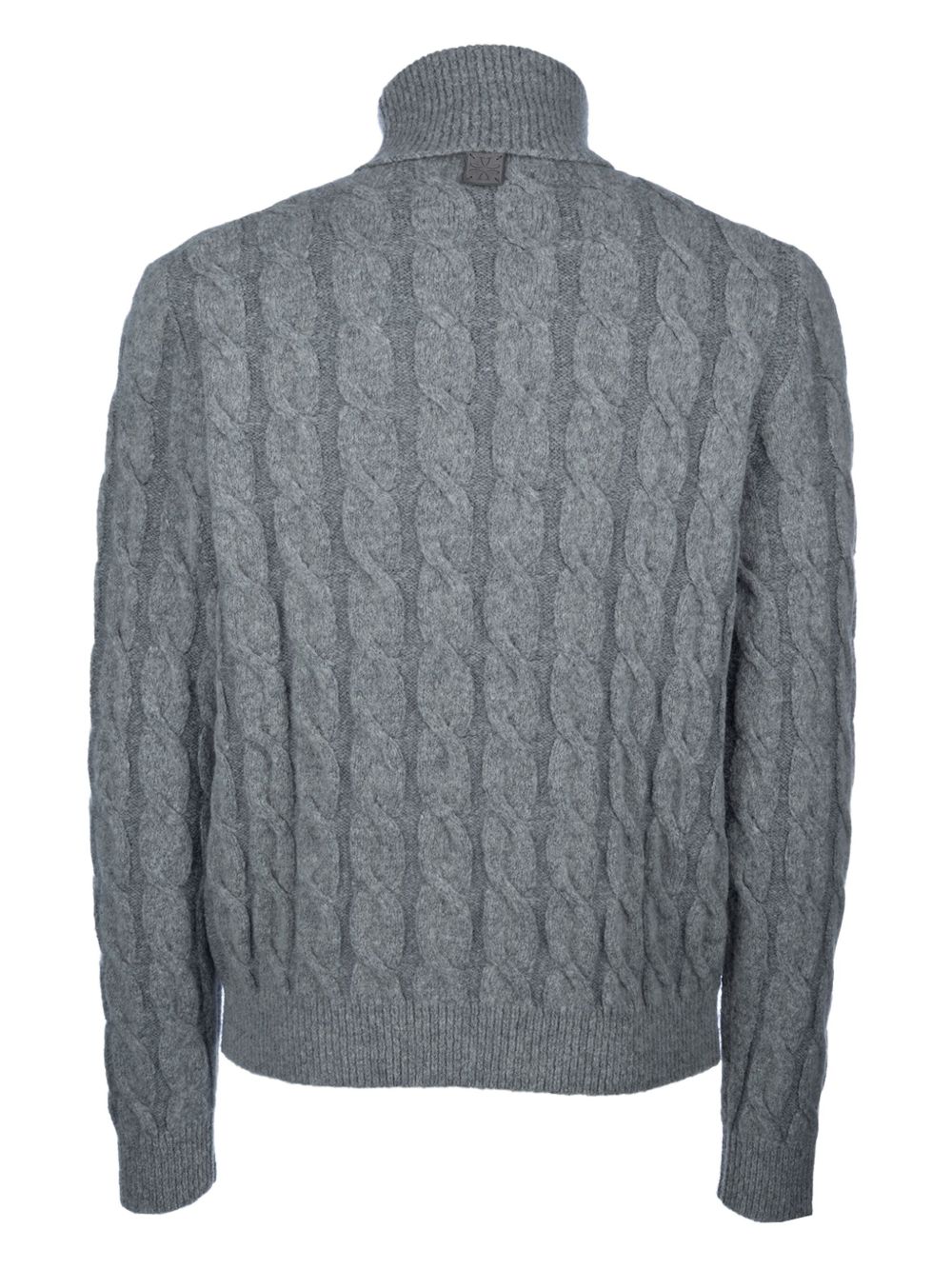 Men Knitted Sweaters Maison-Kitsune Jacob Cohën cable-knit Jumper Grey