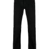 Maison-Kitsune Jacob Cohën logo-patch slim-cut Jeans Black Men Slim-Fit Jeans