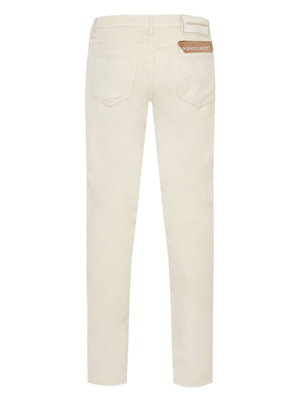 Jacob Cohën Bard Trousers White Maison-Kitsune Men Regular-Fit & Straight Leg Pants
