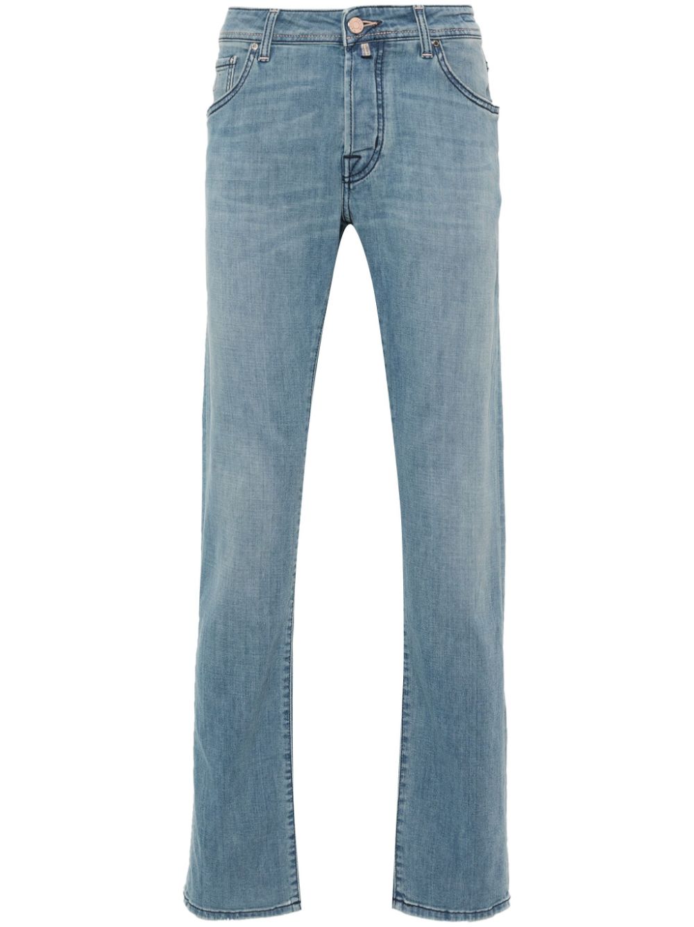 Maison-Kitsune Jacob Cohën Nick low-rise slim-fit Jeans Blue Men Slim-Fit Jeans