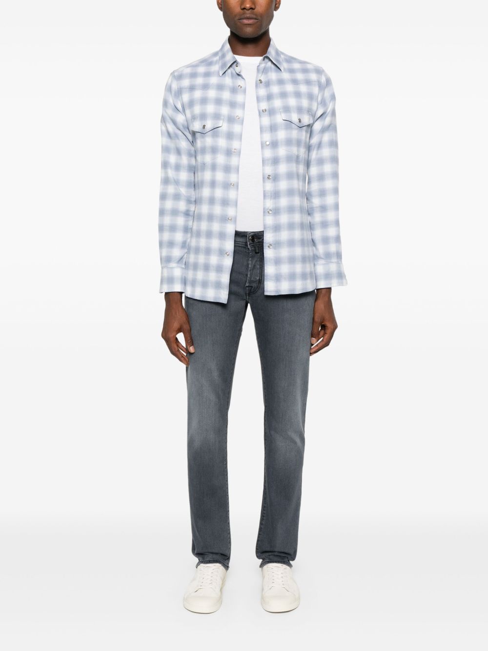 Jacob Cohën Nick slim-cut Jeans Grey Men Slim-Fit Jeans Maison-Kitsune