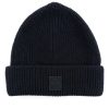 Maison-Kitsune Hats Men Jacob Cohën logo-patch Beanie Hat Blue