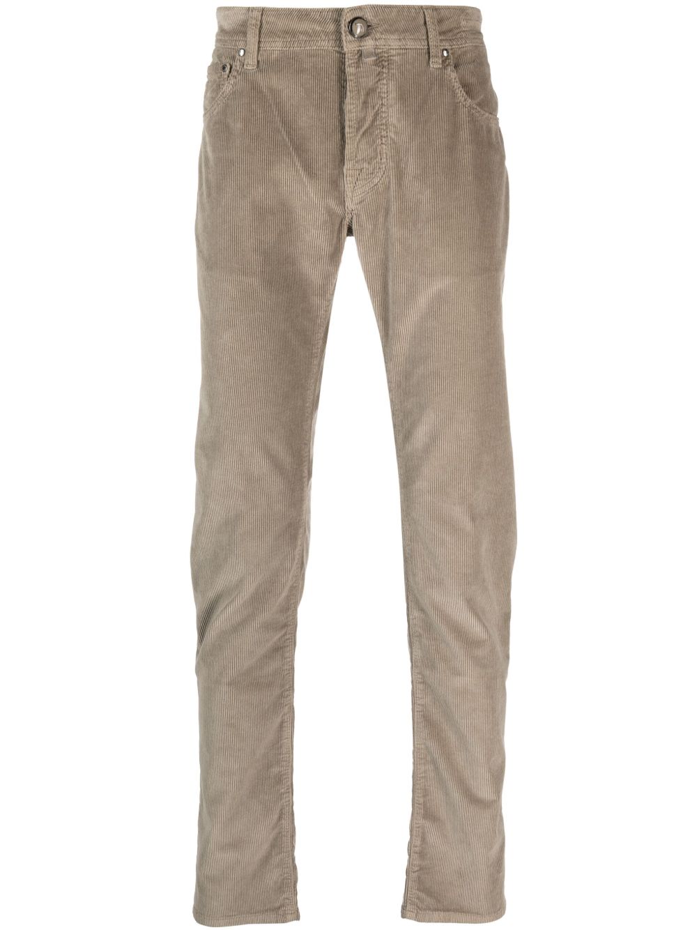 Jacob Cohën mid-rise straight-leg Trousers Neutrals Men Chinos Maison-Kitsune