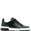 Men Hi-Tops Maison-Kitsune Jacob Cohën Shooter Logo hi-top Sneakers Green