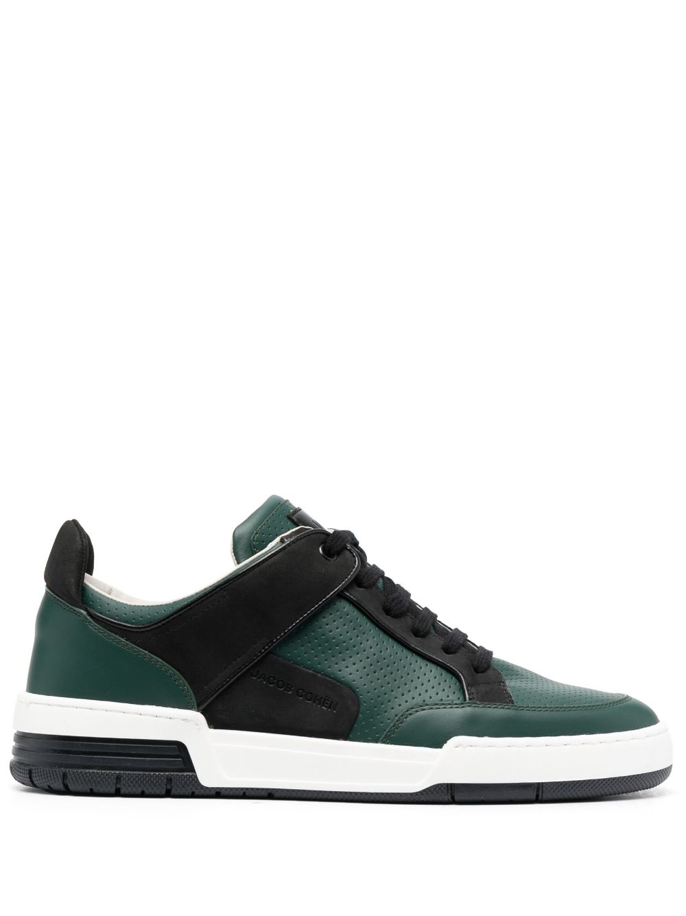Men Hi-Tops Maison-Kitsune Jacob Cohën Shooter Logo hi-top Sneakers Green