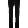 Maison-Kitsune Chinos Men Jacob Cohën Bard Velour stretch-cotton Trousers Black