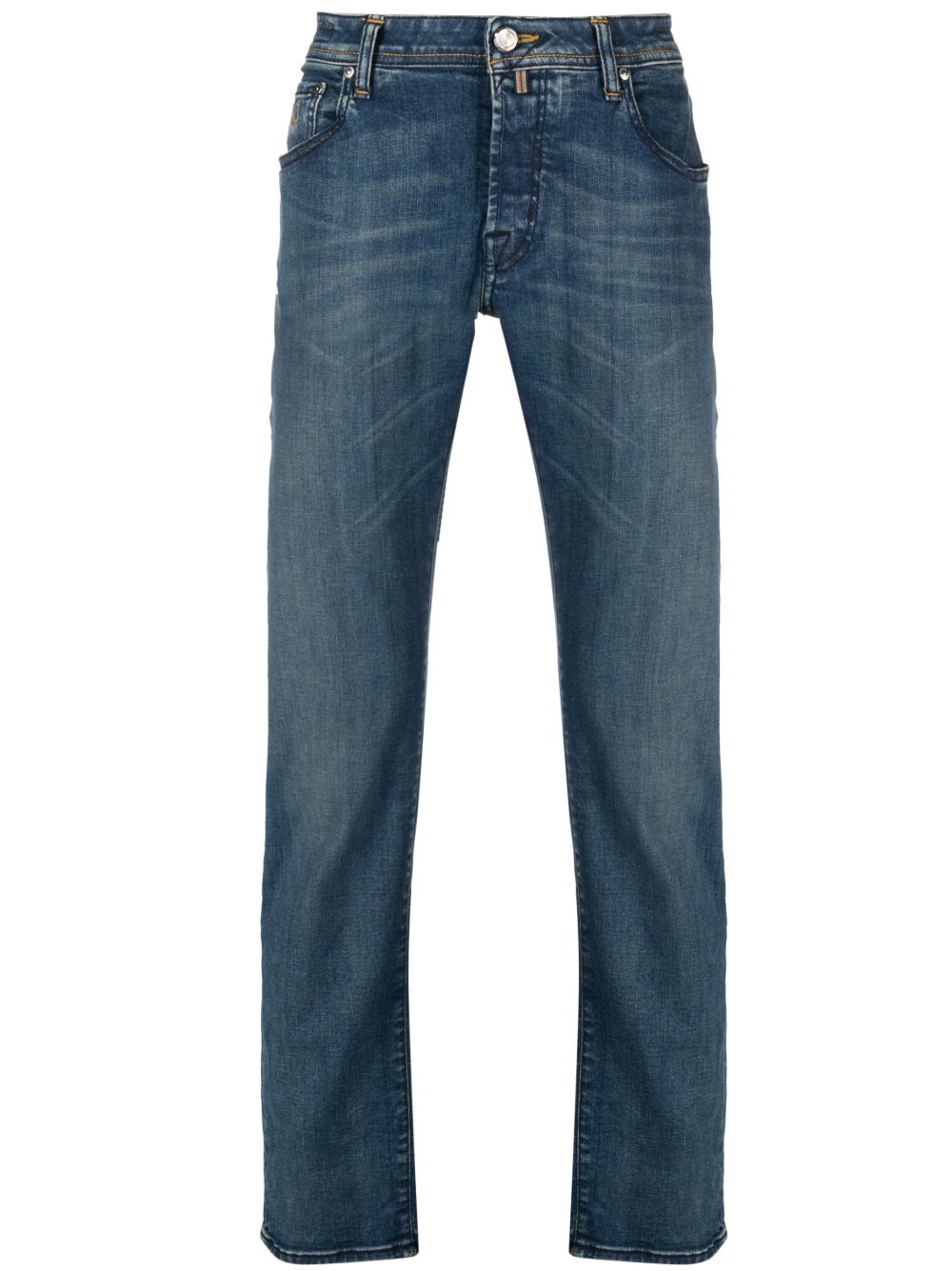 Men Slim-Fit Jeans Maison-Kitsune Jacob Cohën slim-cut Cotton Jeans Blue