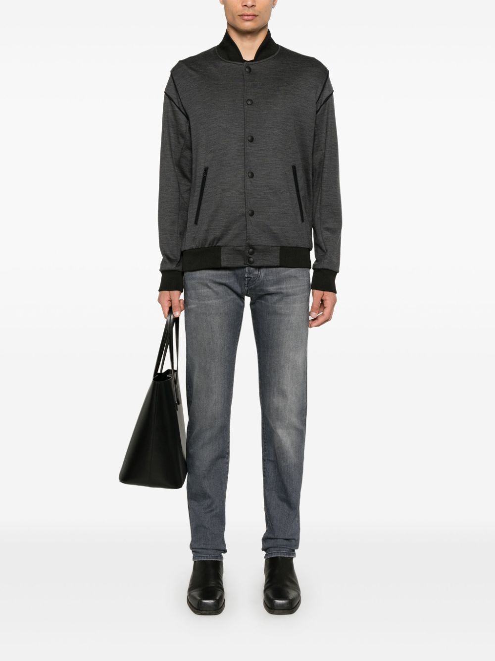 Maison-Kitsune Slim-Fit Jeans Men Jacob Cohën Lenny Jeans Grey