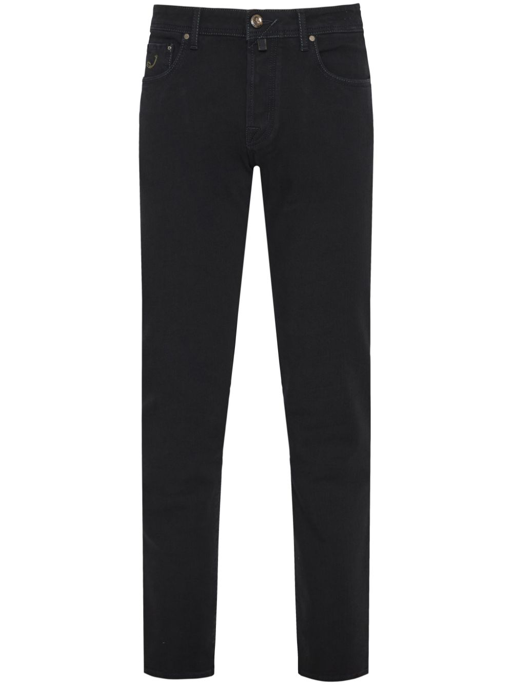 Maison-Kitsune Slim-Fit Jeans Men Jacob Cohën mid-rise slim-fit Jeans Black