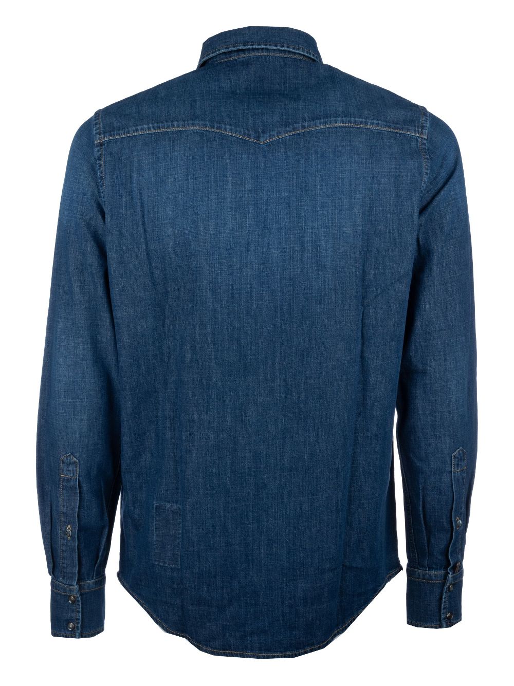 Jacob Cohën Camicie Denim Shirt Blue Men Shirts Maison-Kitsune