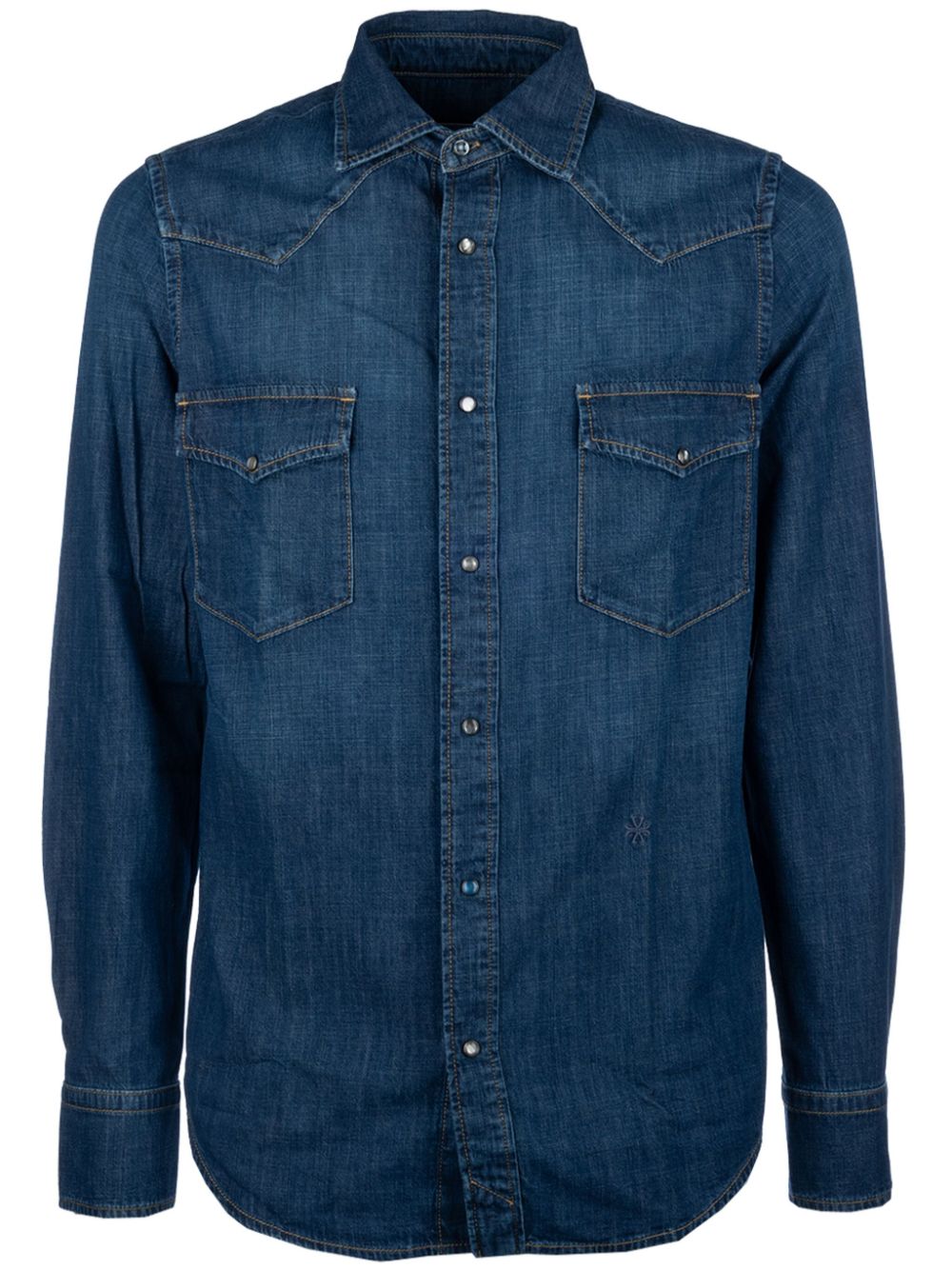 Jacob Cohën Camicie Denim Shirt Blue Men Shirts Maison-Kitsune