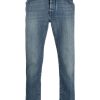 Maison-Kitsune Tapered Jeans Men Jacob Cohën Scott low-rise Tapered Jeans Blue