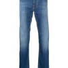 Jacob Cohën Stonewashed straight-leg Cotton Jeans Blue Maison-Kitsune Men Regular & Straight-Leg Jeans