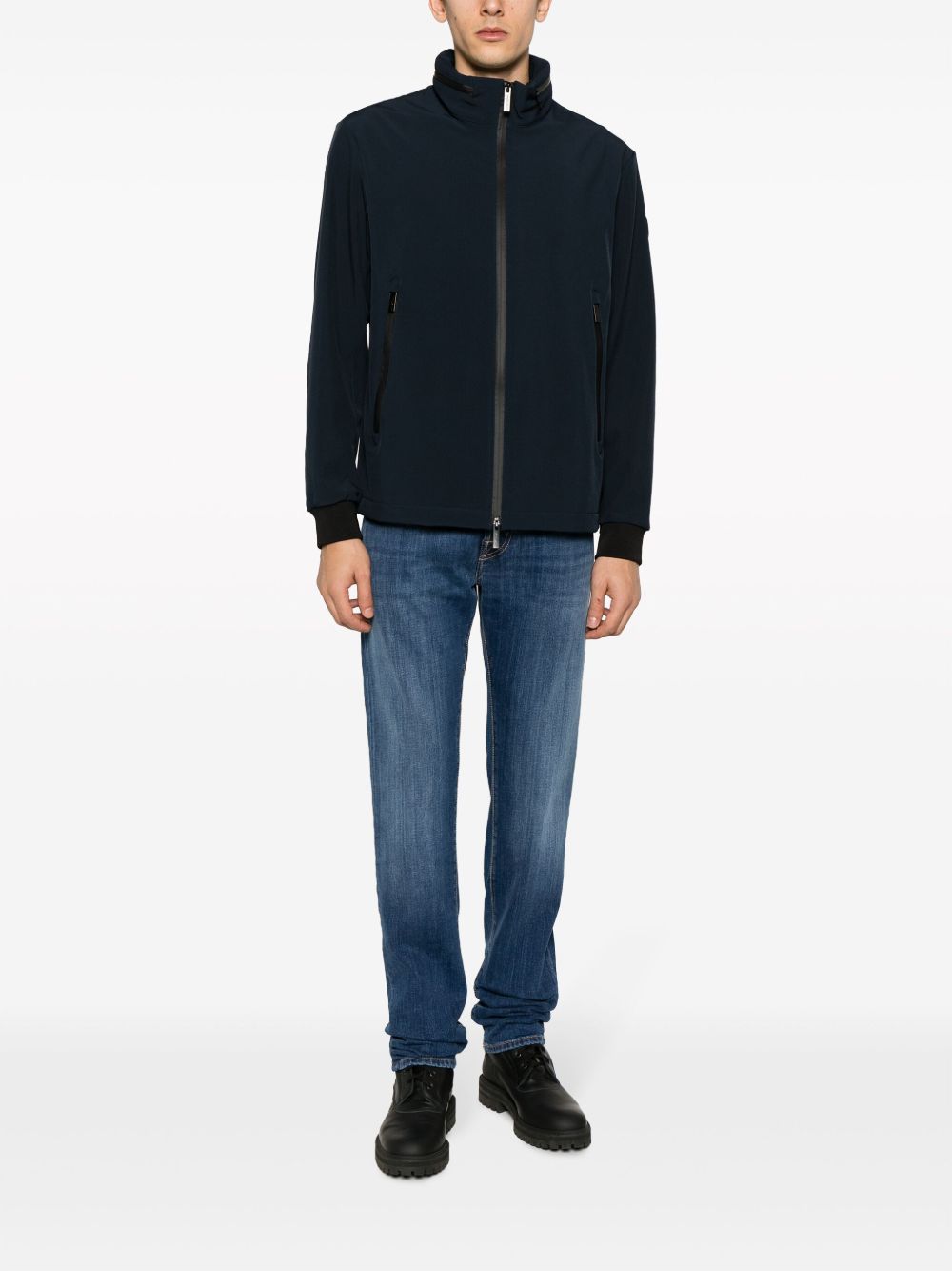 Maison-Kitsune Slim-Fit Jeans Men Jacob Cohën logo-patch slim-cut Jeans Blue
