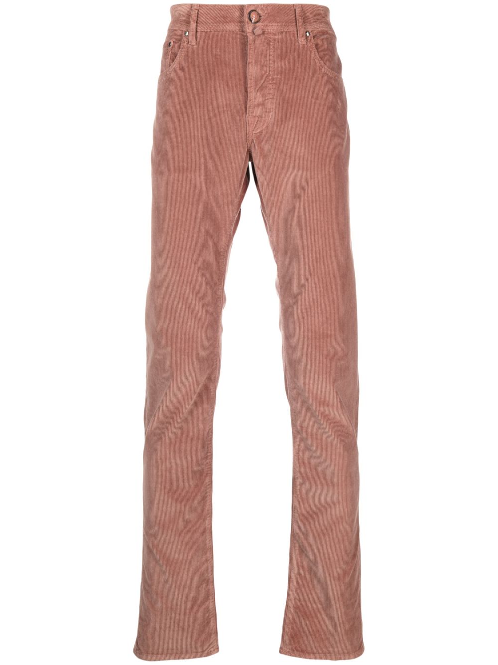 Jacob Cohën mid-rise slim-fit Corduroy Trousers Pink Men Regular-Fit & Straight Leg Pants Maison-Kitsune