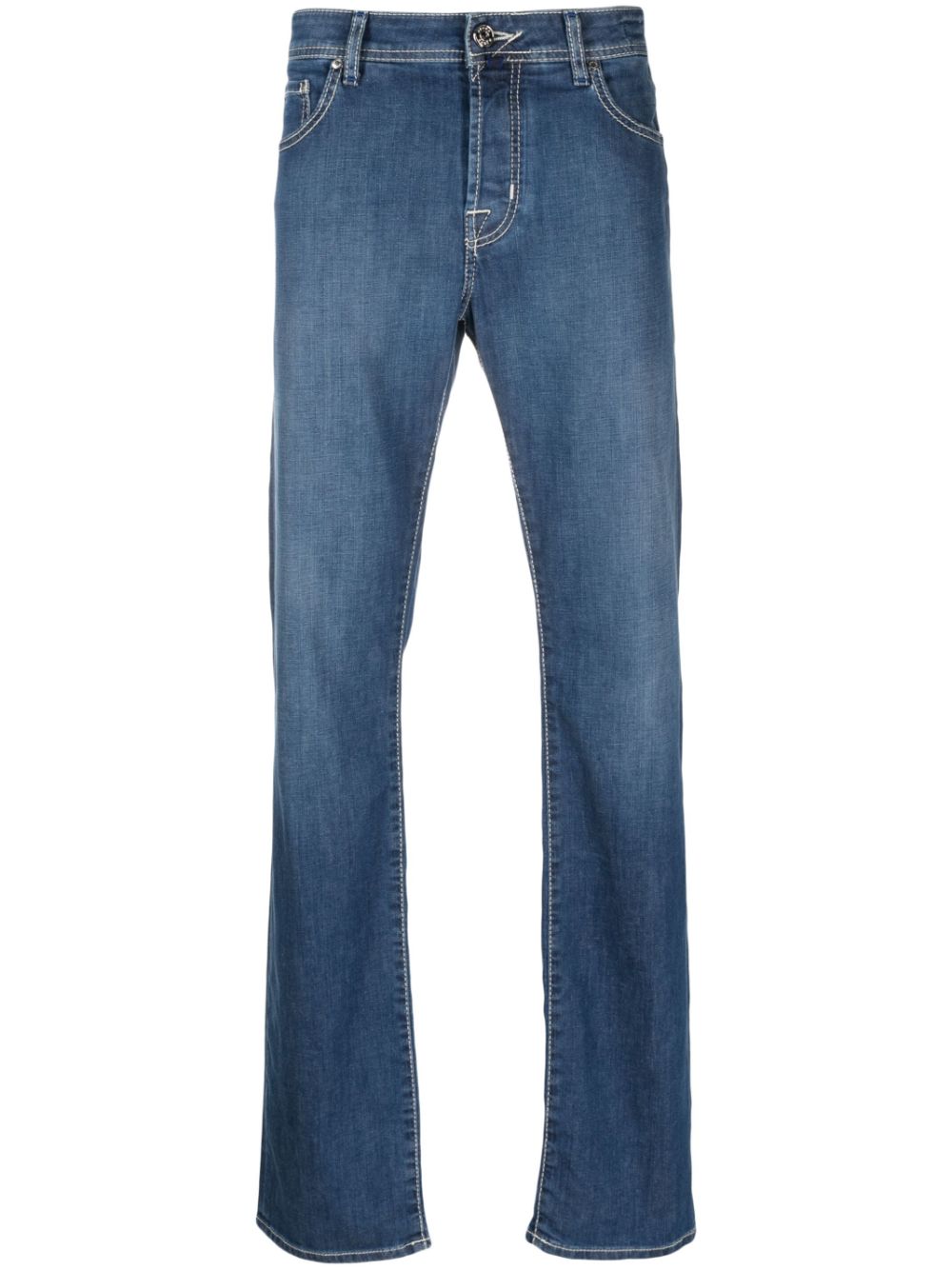 Jacob Cohën logo-embroidered straight-leg Jeans Blue Men Regular & Straight-Leg Jeans Maison-Kitsune