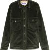 Maison-Kitsune Jacob Cohën Corduroy Shirt Jacket Green Men Shirt Jackets