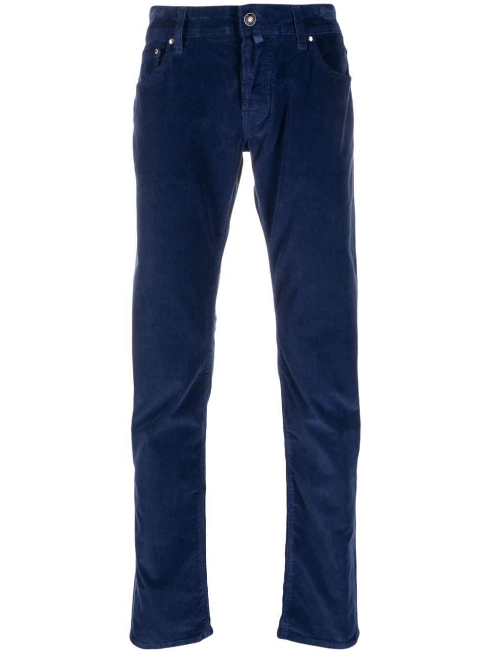 Men Regular-Fit & Straight Leg Pants Maison-Kitsune Jacob Cohën low-rise straight-leg Corduroy Trousers Blue
