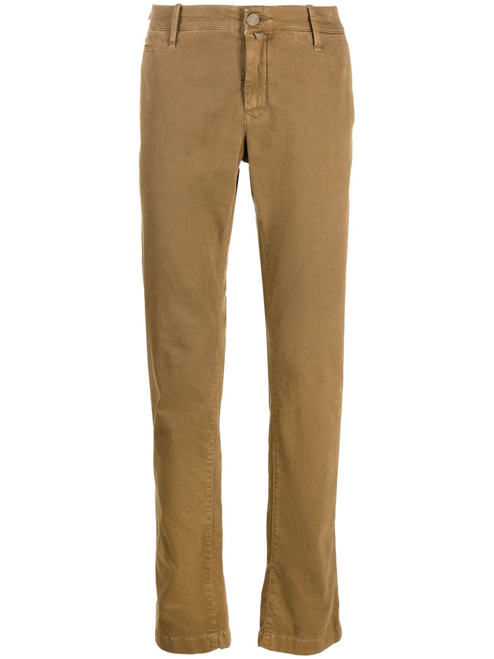 Maison-Kitsune Jacob Cohën Bobby slim-cut Chino Trousers Brown Men Chinos