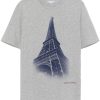 Maison-Kitsune T-Shirts Men Jacob Cohën Gran Tour Paris T-shirt Grey
