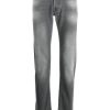 Maison-Kitsune Regular & Straight-Leg Jeans Men Jacob Cohën Stonewashed straight-leg Jeans Grey