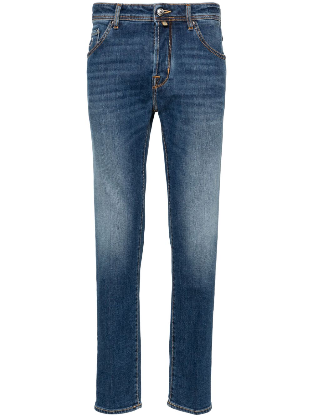 Jacob Cohën Scott mid-rise slim-fit Jeans Blue Maison-Kitsune Men Slim-Fit Jeans