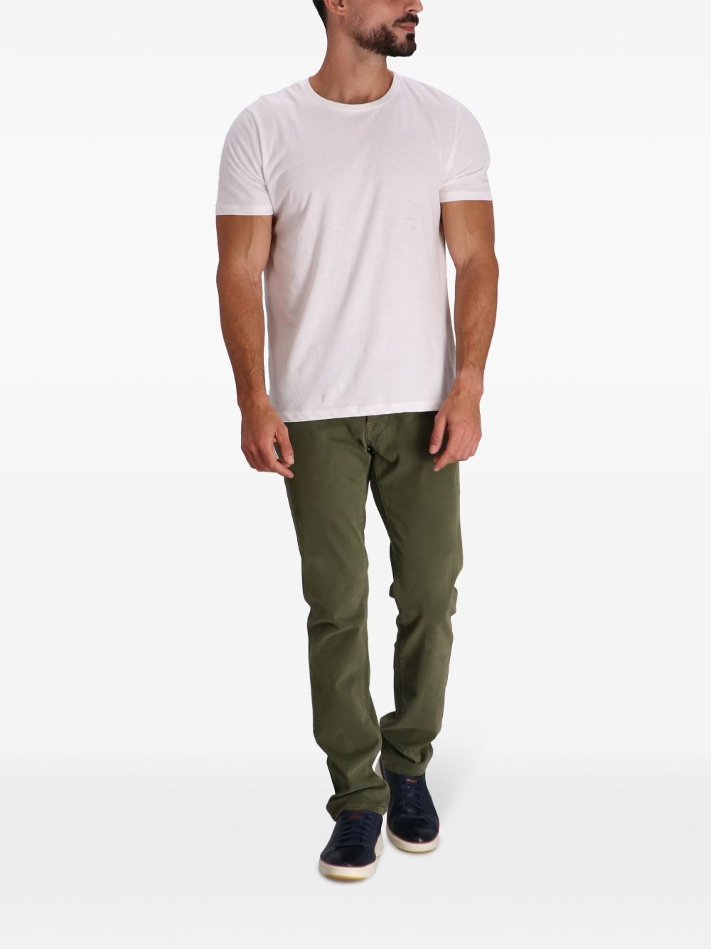 Jacob Cohën slim-fit Trousers Green Maison-Kitsune Men Tapered Pants