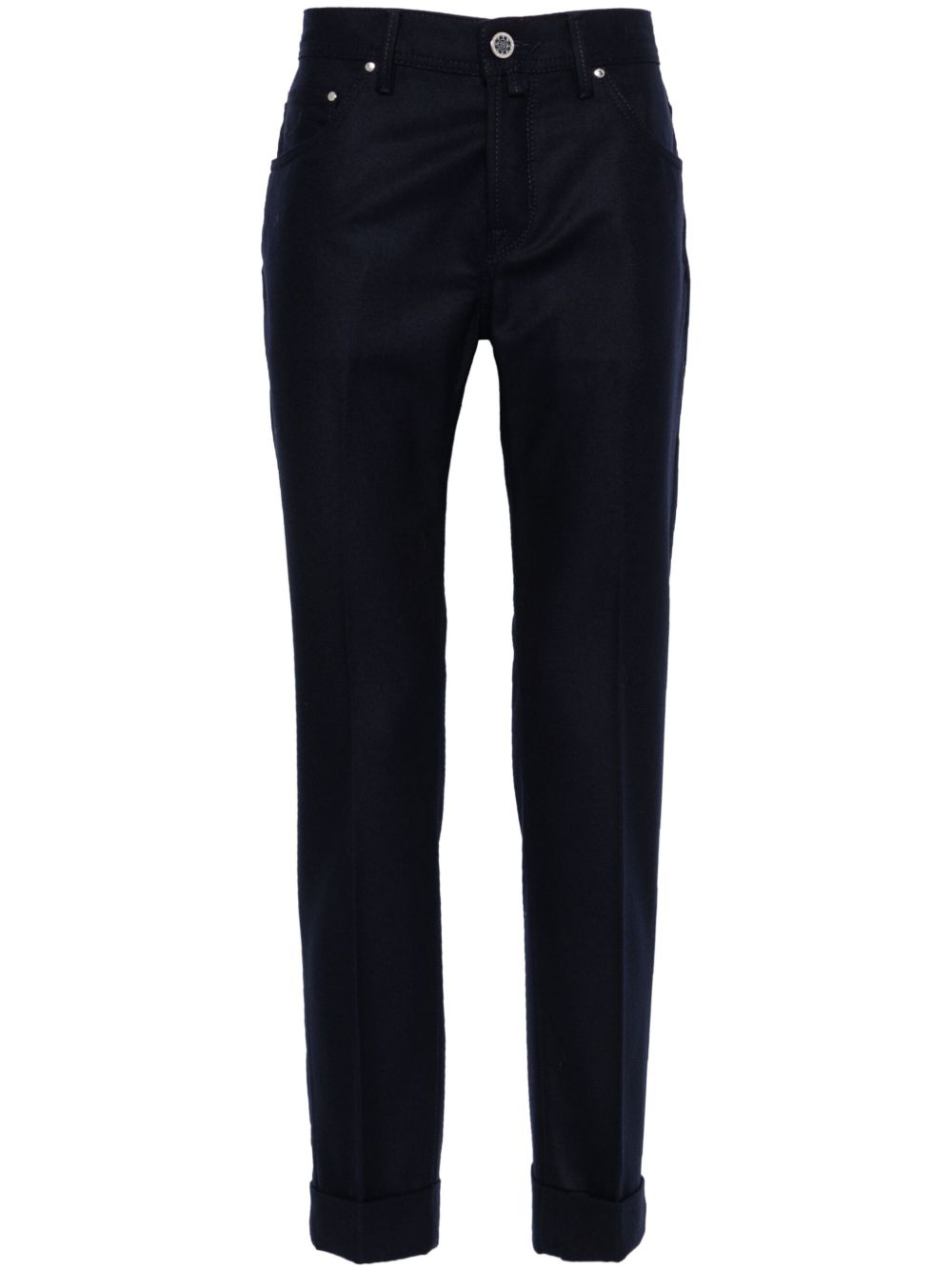 Jacob Cohën Scott Trousers Blue Men Tapered Pants Maison-Kitsune