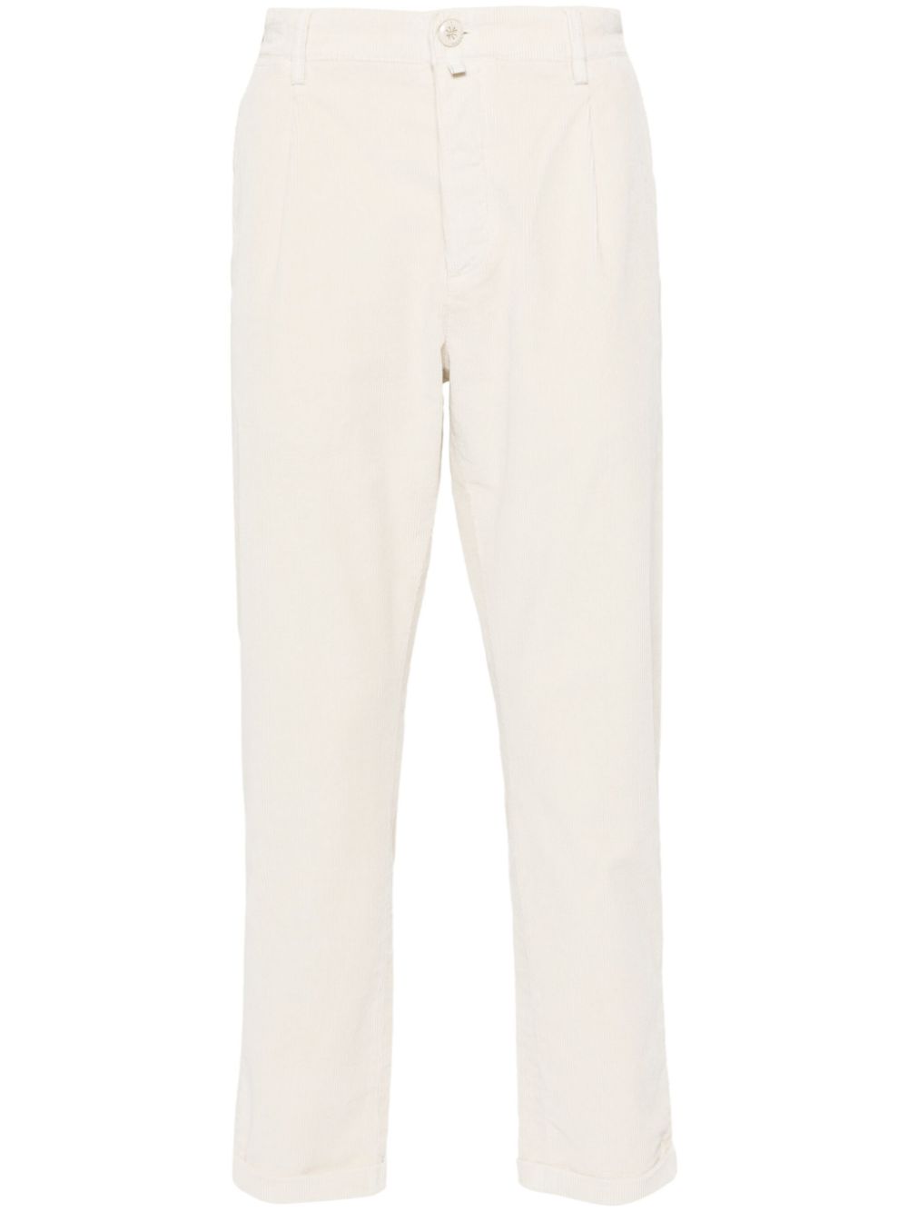 Maison-Kitsune Cropped Pants Men Jacob Cohën Henry Trousers Neutrals