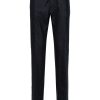 Jacob Cohën Prince Of Wales Check Trousers Blue Maison-Kitsune Men Tapered Pants