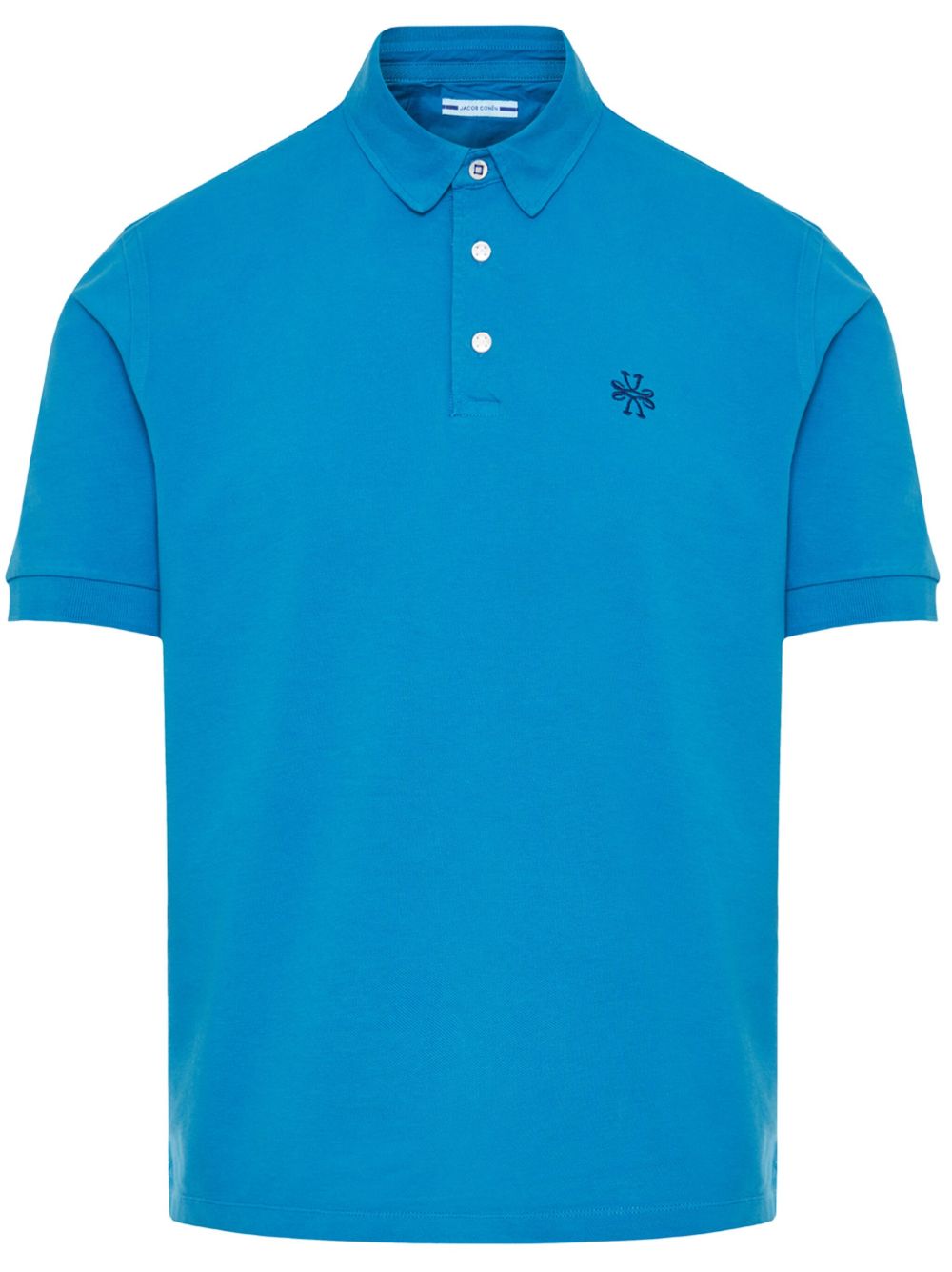 Jacob Cohën logo-embroidered Piqué Polo Shirt Blue Maison-Kitsune Men Polo Shirts