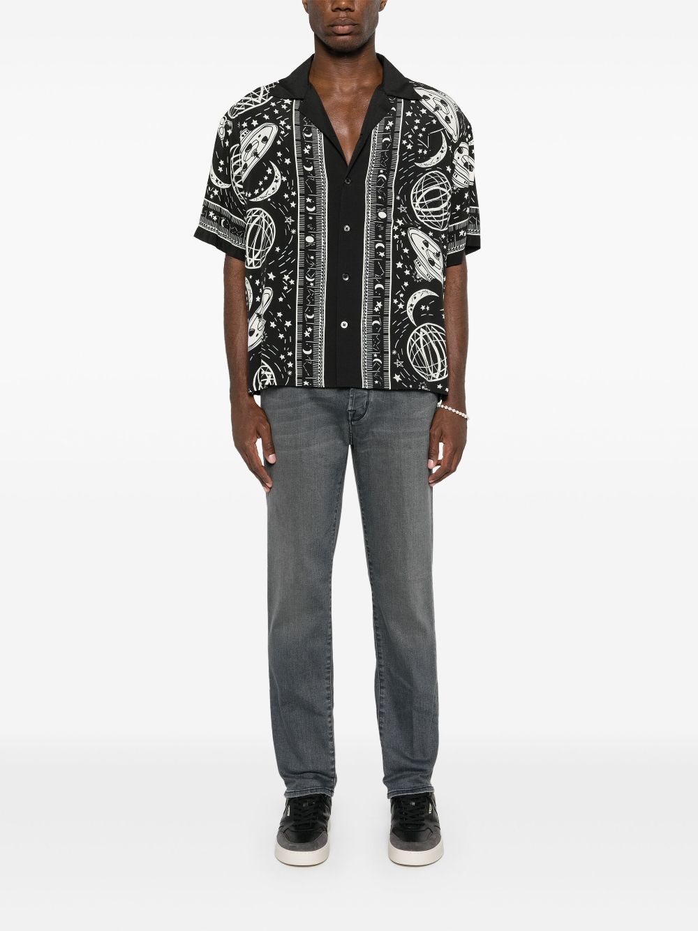 Maison-Kitsune Slim-Fit Jeans Men Jacob Cohën Scott mid-rise slim-fit Jeans Grey