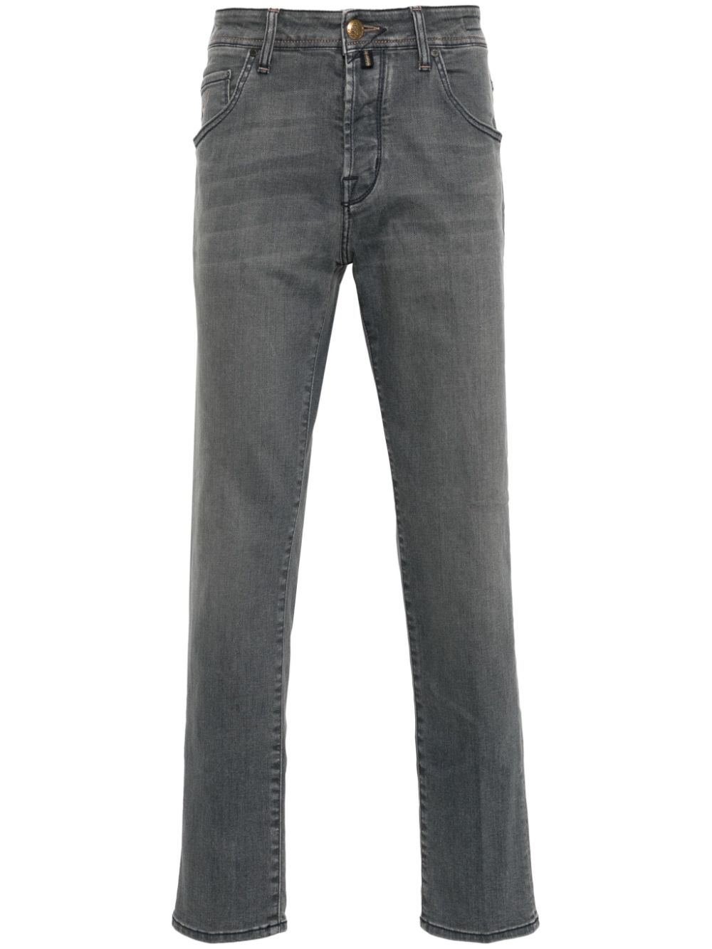 Maison-Kitsune Slim-Fit Jeans Men Jacob Cohën Scott mid-rise slim-fit Jeans Grey