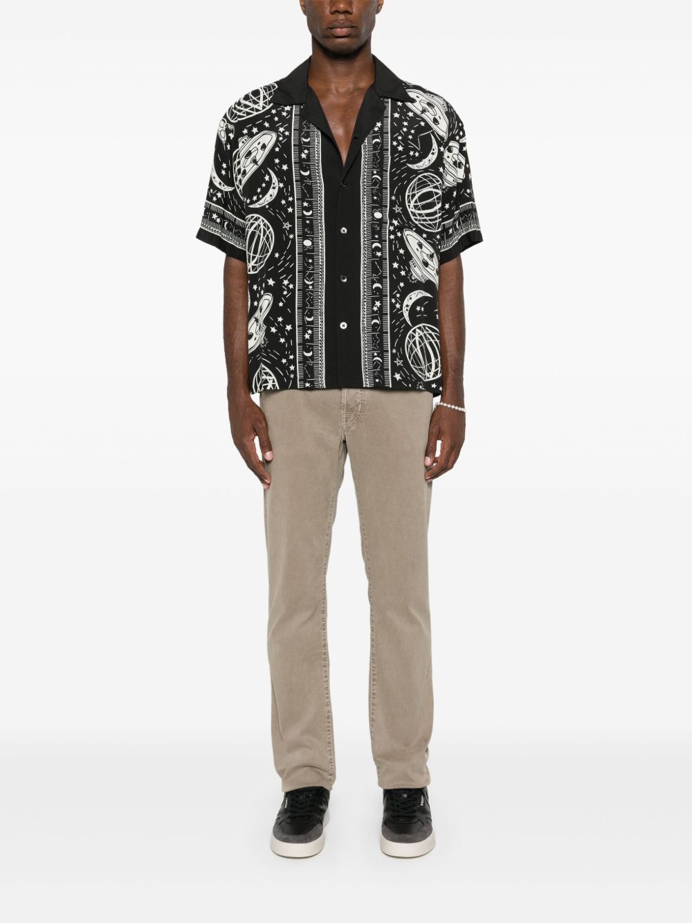Maison-Kitsune Jacob Cohën Bard mid-rise straight-leg Jeans Neutrals Men Regular & Straight-Leg Jeans