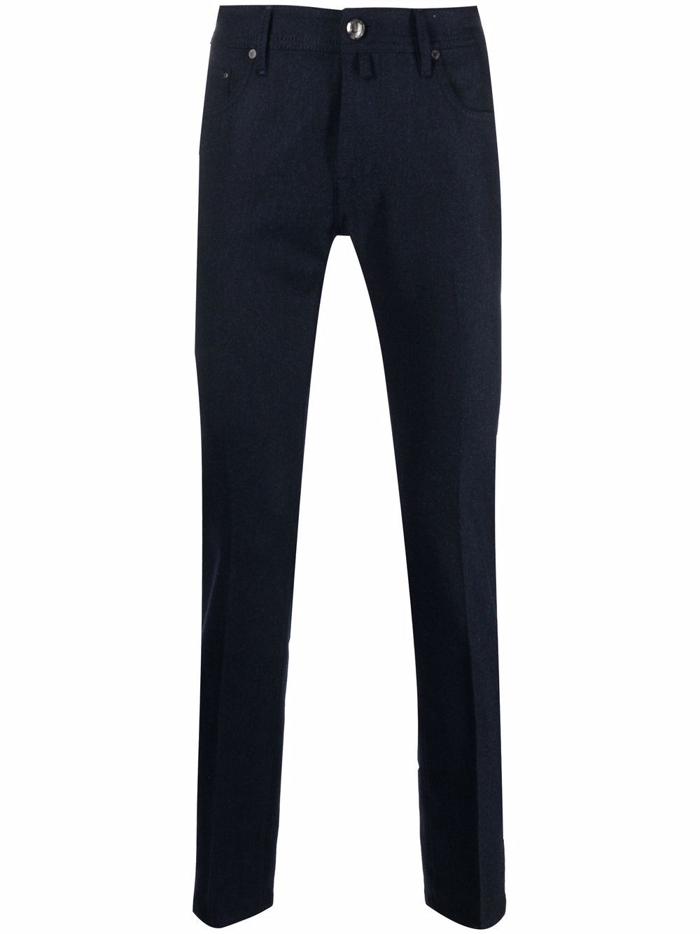 Jacob Cohën slim-cut Trousers Blue Men Skinny Pants Maison-Kitsune