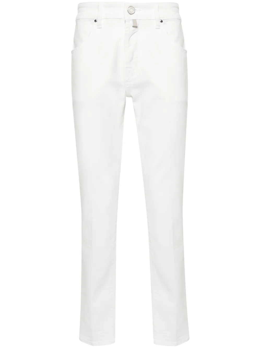 Men Slim-Fit Jeans Maison-Kitsune Jacob Cohën Scott low-rise slim-fit Jeans White